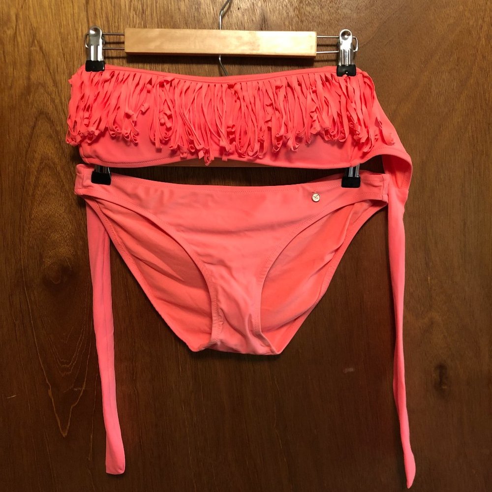 American Eagle Coral Bikini Swimsuit Size M